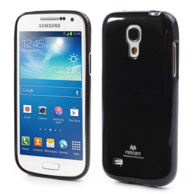 Силиконови гърбове Силиконови гърбове за Samsung Силиконов гръб ТПУ MERCURY за Samsung Galaxy S4 mini i9190 черен